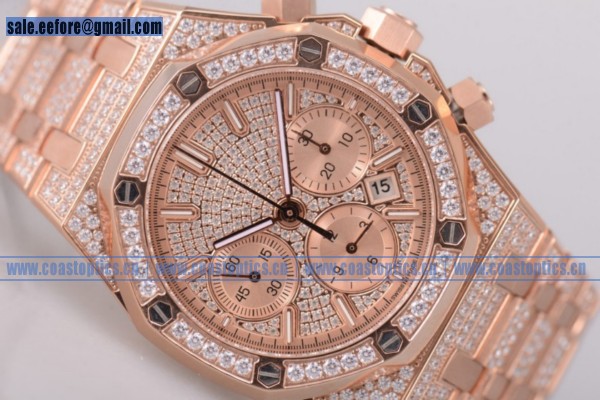 Audemars Piguet Royal Oak Chronograph Watch Rose Gold 1:1 Clone 26322OR.ZZ.1222OR.01 (EF)